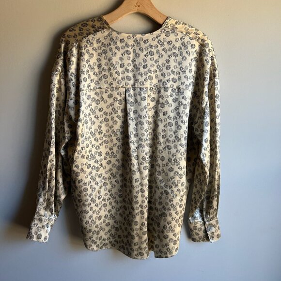Vince Zinnia Silk Popover Blouse Size Small - Picture 6 of 9